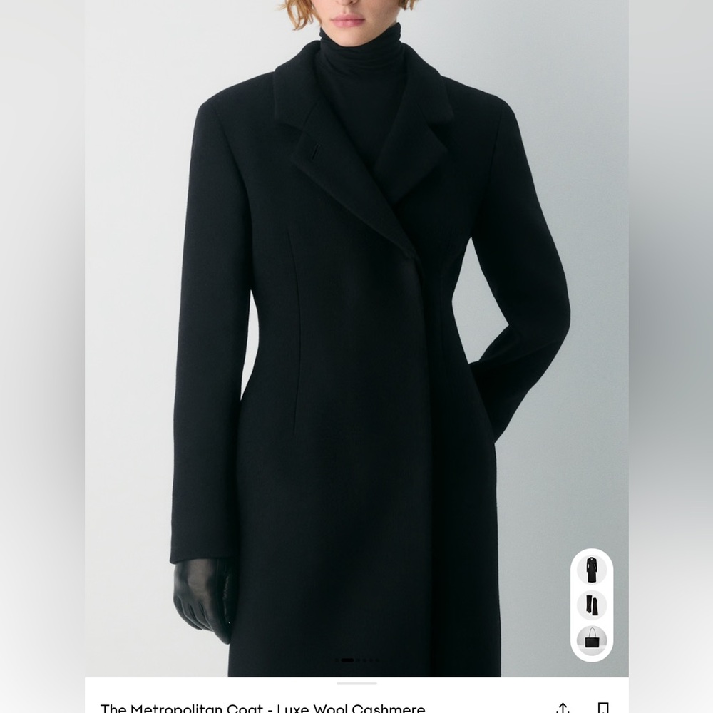 Aritzia metropolitan coat luxe wool cashmere NWT - Picture 2 of 11